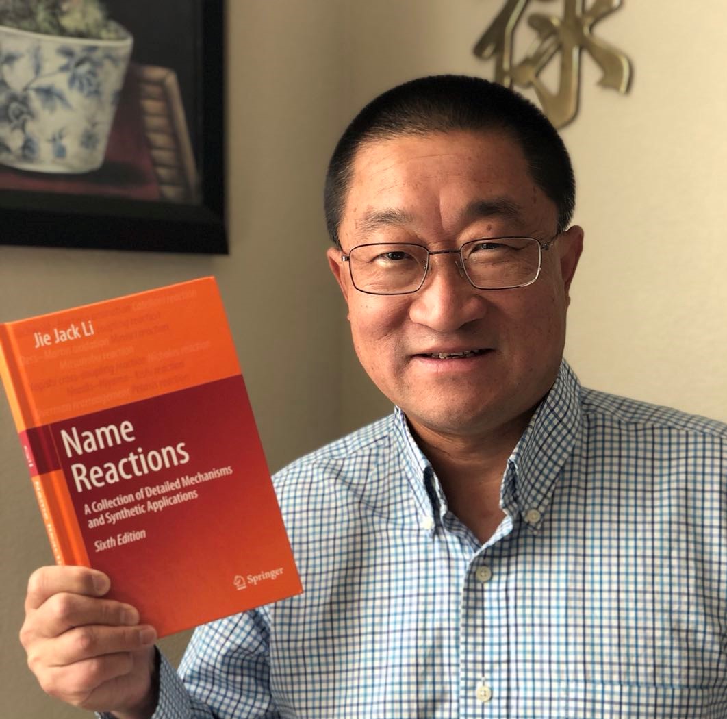 Springer_Chem's tweet photo. Congrats to @JieJackLi2 on the publication of the 6th edition of his fantastic #NameReactions textbook! Get your copy today at https://t.co/sBDQdUkFZF https://t.co/dn5blIdEsC