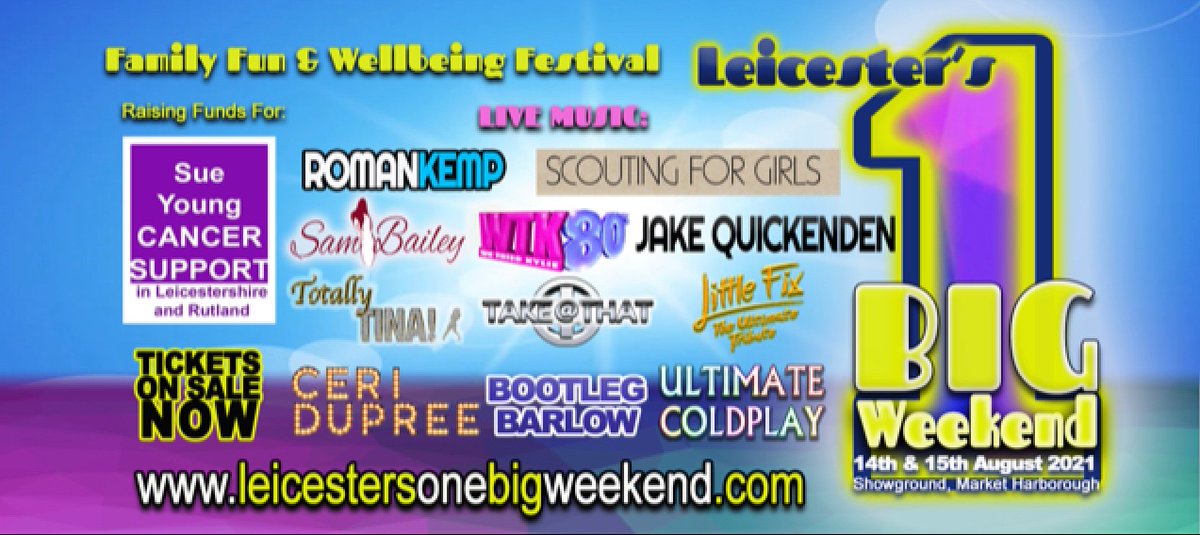 Can’t wait for our event @Leicestersoneb1!! We’re hoping all of our followers and service users can help us make this a really special day. 
Get your tickets here ➡️Leicestersonebigweekend.com