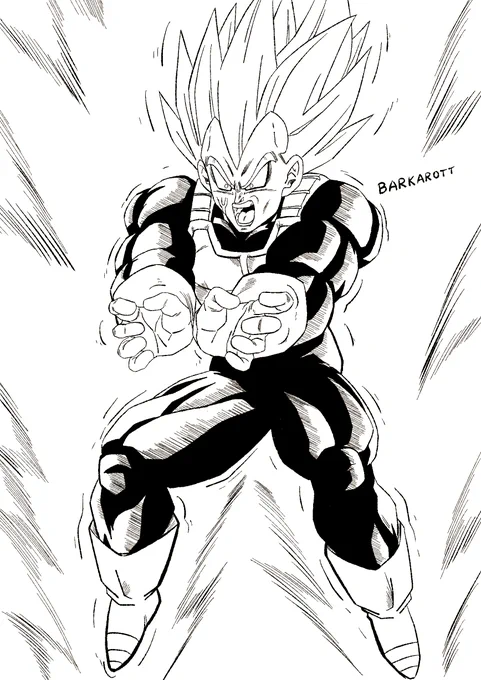random drawing that turned out to be vegeta lol 