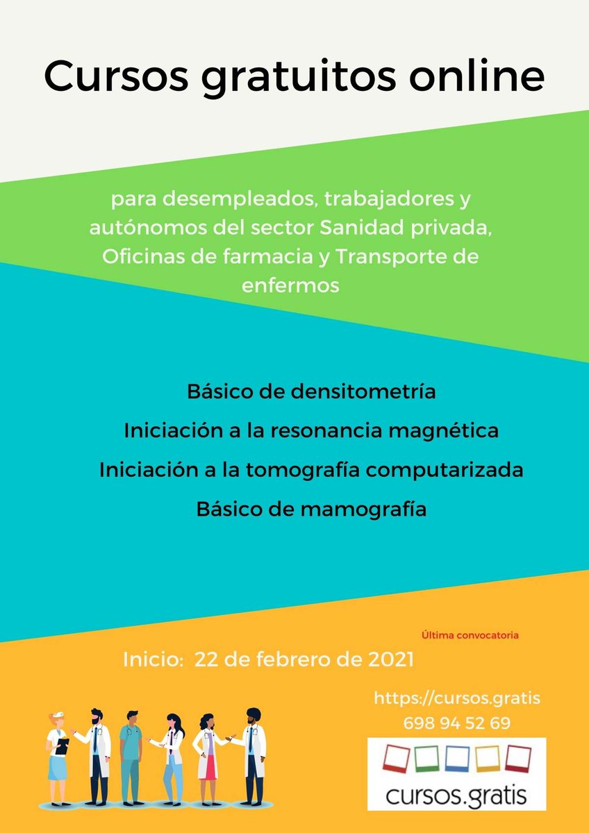cursosinem2023's tweet photo. Últimas plazas: Cursos gratuitos online para trabajadores y desempleados. Inicio: 22 de febrero de 2021 https://t.co/91P67yCFvE https://t.co/EwnSg8BYaL