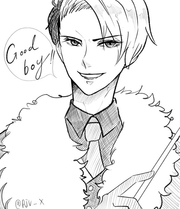 何も考えずクルーウェル先生を落書きし、
描かないといけない絵を描くための気力をためる。 