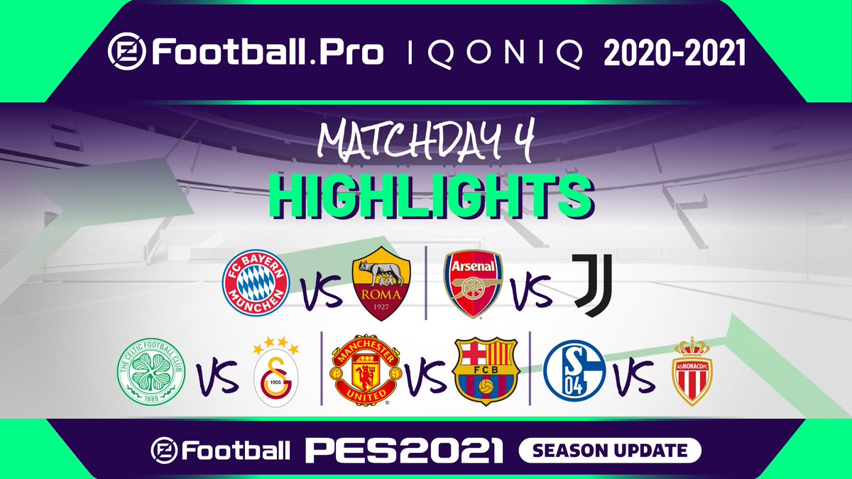 Enjoy the best moments of Matchday 4 with our Highlights recap. Check the thread ⬇️

#PES2021 #eFootballPro