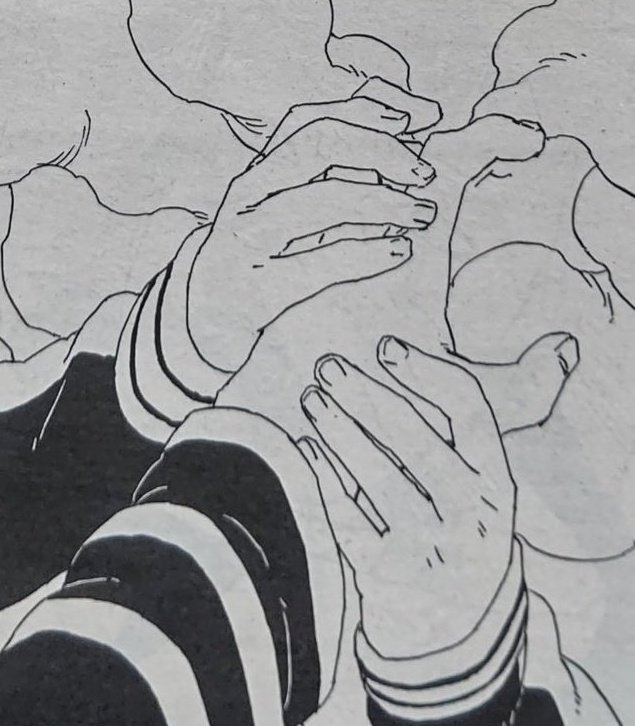 Boruto touching Naruto's hand, Boruto giving Naruto a hug... I think I'm gonna cry, I feel so emotional 😭❤️ 

#BORUTO #BorutoChapter55spoilers