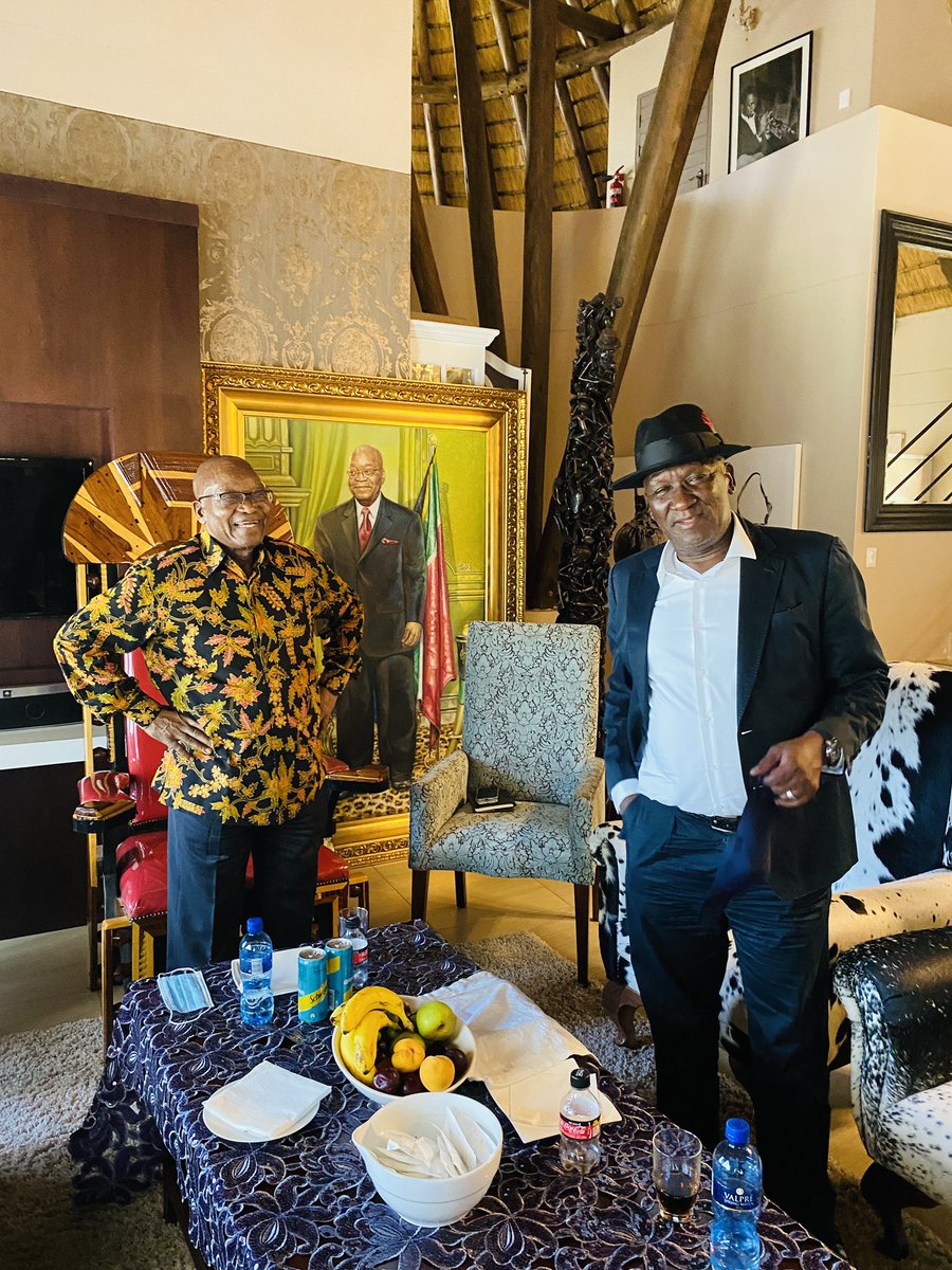 ewnreporter's tweet image. A pattern? All of former president Jacob Zuma's latest meetings &amp;amp; social media apperances (except with MKMVA leaders) have one material thing in common... LM