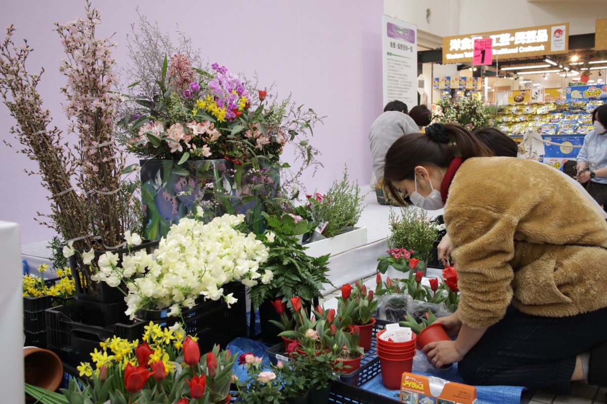 細川洋蘭農園 新潟フラワーウェーブ 新潟花職人達と花をイベントの準備をしてきました 細川洋蘭農園 新潟 フラワーウェーブ 新潟花イベント 新潟花 花コンテスト