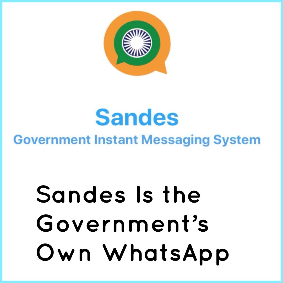 TheTechShala1's tweet image. Sandes is governments own Whats App #sandes #SandesApp