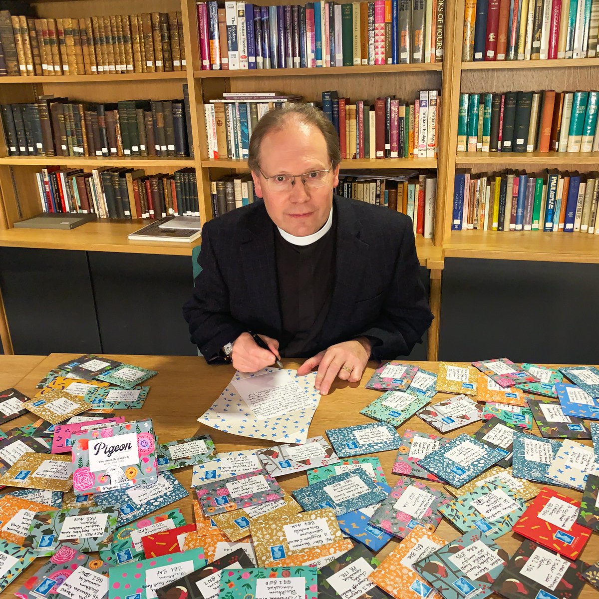 We think we may have found the most prolific letter-writer yet... <a href="/PHJBlackburn/">Peter Howell-Jones</a> is almost at the end of a marathon letter-writing exercise, sending a Pigeon to every member of his congregation on the anniversary of lockdown. What a wonderful use for Pigeons - we salute him!