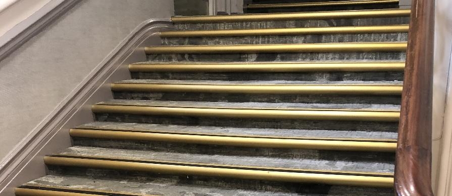 Another great stair nosing project completed.

👷‍♀️ Bartram Flooring Services
📍 The Majestic Hotel, Harrogate

Find out about our wide range of stair nosings here:
quantumprofilesystems.com/en/brands/quan…

#stairnosing #project #Flooring #architect #maintainance #flooringcontractor #safety