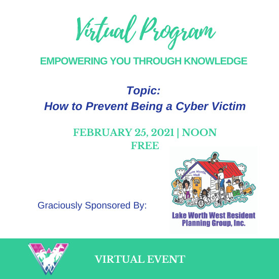 Hear from Detective Pete McGovern with Palm Beach County Sheriff's Office Digital Forensics Lab. You'll learn:
-How to prevent being a victim
-What is ransom ware
-What is cyber security and internet safety
2/25/2021 Noon -1:00 PM
jo.my/2-25-2021
sponsor, LWWRPG