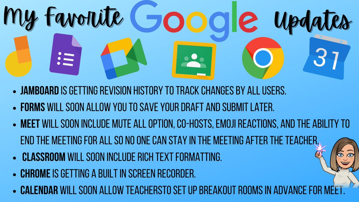 Megan Mongelli (@mongellimegan) on Twitter photo Yesterday's #LearningWithGoogle event was 🔥 These are a few of my 😍favorite <a href="/GoogleForEdu/">Google for Education</a> updates announced.
blog.google/outreach-initi…
#FMSDTechChat Yesterday's #LearningWithGoogle event was 🔥 These are a few of my 😍favorite <a href="/GoogleForEdu/">Google for Education</a> updates announced.
blog.google/outreach-initi…
#FMSDTechChat