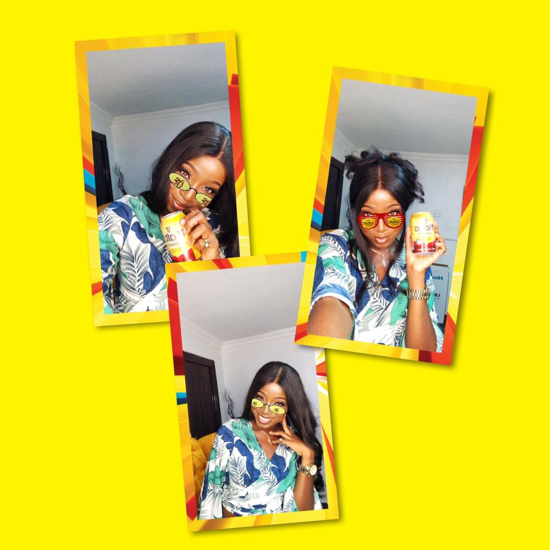 Auntyadaa's tweet photo. I want everyone to participate in this, and you can also stand a chance to win gift items from Malta Guinness.

Just post a picture of yourself using the the Malta Guinness Anniversary Filter and use the hashtag #MaltaGuinnessFilter ! The filter is on their IG page. ☺️ https://t.co/Y0BfWam77N