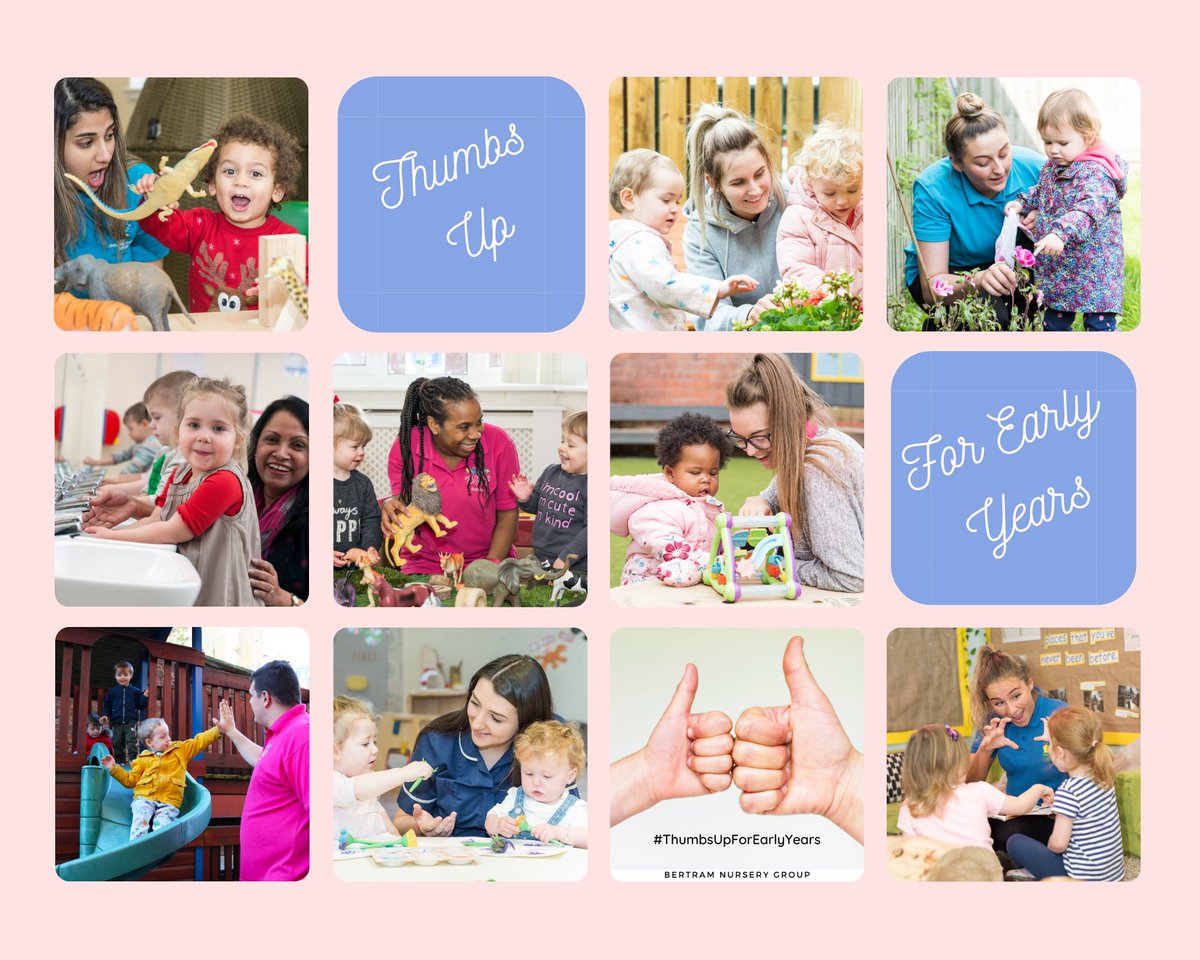 MediaCityNK's tweet photo. Dear Parents, today we are saying a massive Thank You to every single Early Years Worker.  Please join us &amp; share your own pictures, painting, arts &amp; crafts, words &amp; thumbs up for your nursery! Remember to use the #ThumbsUpforEarlyYears and tag us 👍 https://t.co/e3SmjHj7p4