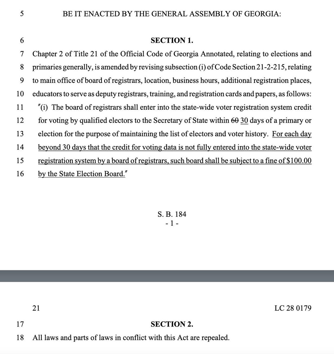 Stephen Fowler Final Bill That Passed Is Sb 1 Which Would Require A Results System That Also Incorporates Data From The Absentee File How Many Sent Out Rejected Etc And