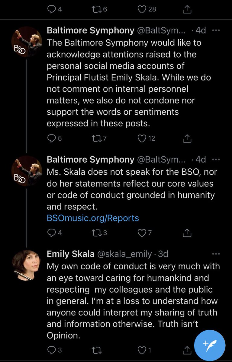 melissawimbish's tweet image. This woman is still employed with Baltimore Symphony. 🙄