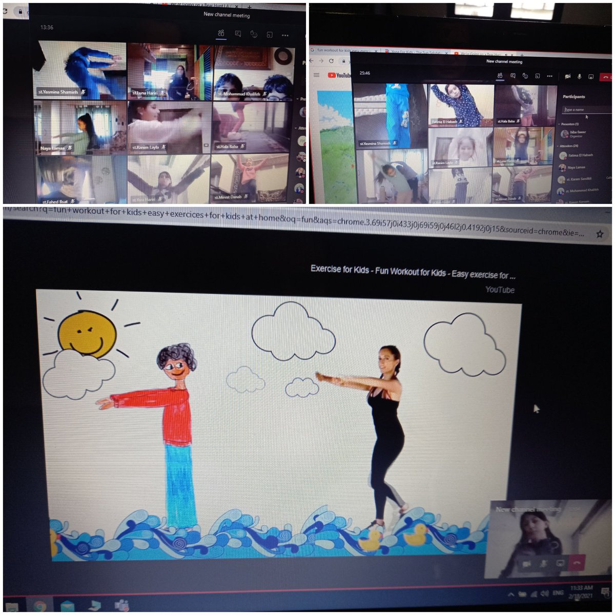 بحماس واندفاع،قام متعملو الصف الرابع اساسي بحركات لياقة بدنية و تمارين رياضية التي بدورها ساعدت على تنشيط اجهزة الجسم باكملها.
<a href="/nisrinee21/">Nisrine Baassiri</a> <a href="/KananTamara/">Tamara</a> <a href="/MirnaMekkaoui/">Mirna mekkaoui</a> <a href="/dina_jradi/">Dina Jradi</a> <a href="/Hhhsinfo/">Houssam Hariri HS</a> <a href="/DaraziFarah/">Farah Darazi</a> <a href="/TawilNoor/">Noor Taweel</a>