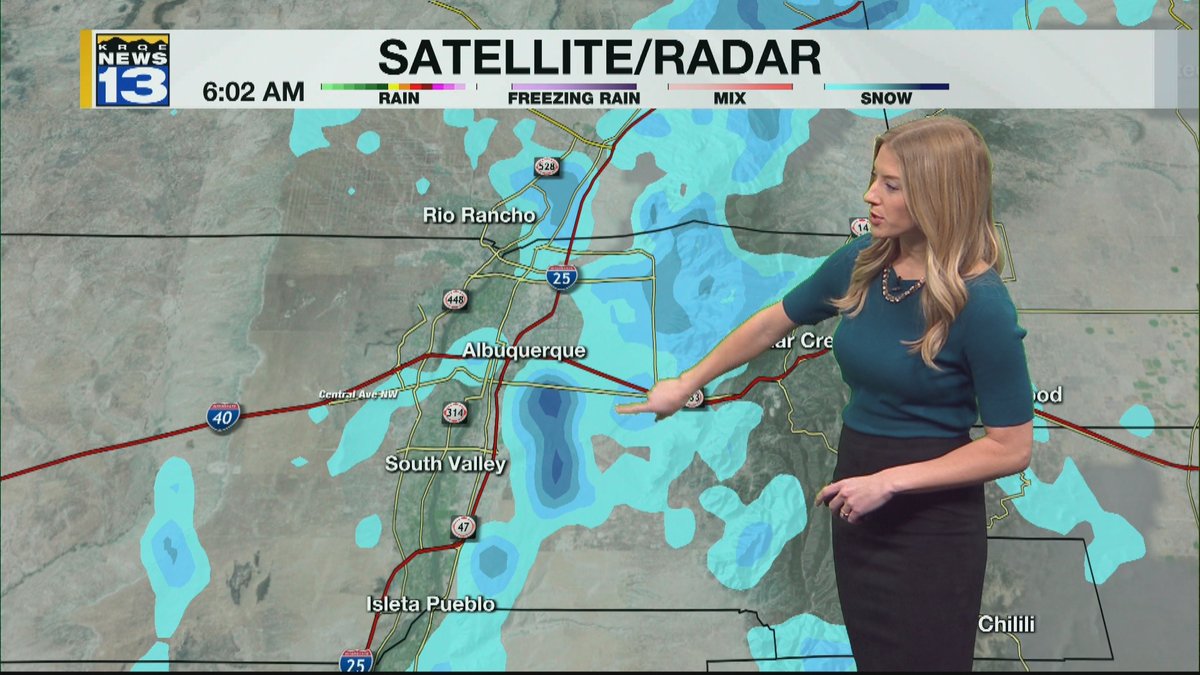 Winter is at it again! Snow is coming down in the ABQ metro area this morning, quickly making for dicey driving conditions. We have full coverage on #KRQEMornings with <a href="/madisonsconner/">Madison Conner KRQE</a> live near Wyoming &amp; I-40... and <a href="/erica_wx/">Erica Horvatin</a> tracking the storm in the KRQE Weather Center.