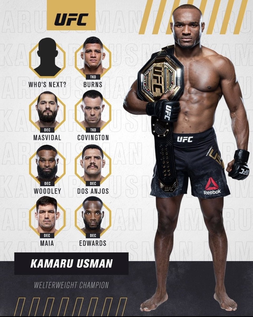 KAMARU USMAN tweet media