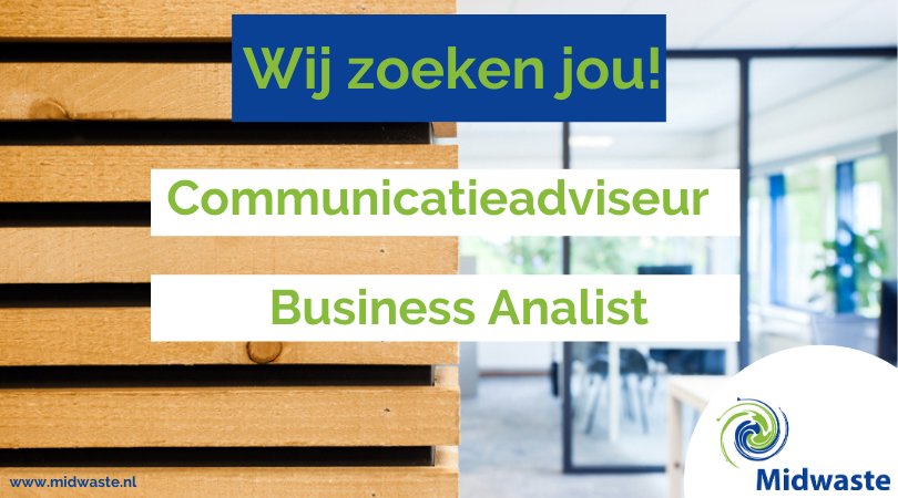 Werken bij Midwaste? We hebben twee leuke vacatures!  

1️⃣ Communicatieadviseur  ➡️ ow.ly/zsfl50DDyIq

2️⃣ Business Analist ➡️ ow.ly/OdfK50DDyIp

#vacature #werkenbijmidwaste #grondstoffen #afval #kunststoffen #circulaireeconomie #communicatieadviseur #businessanalist