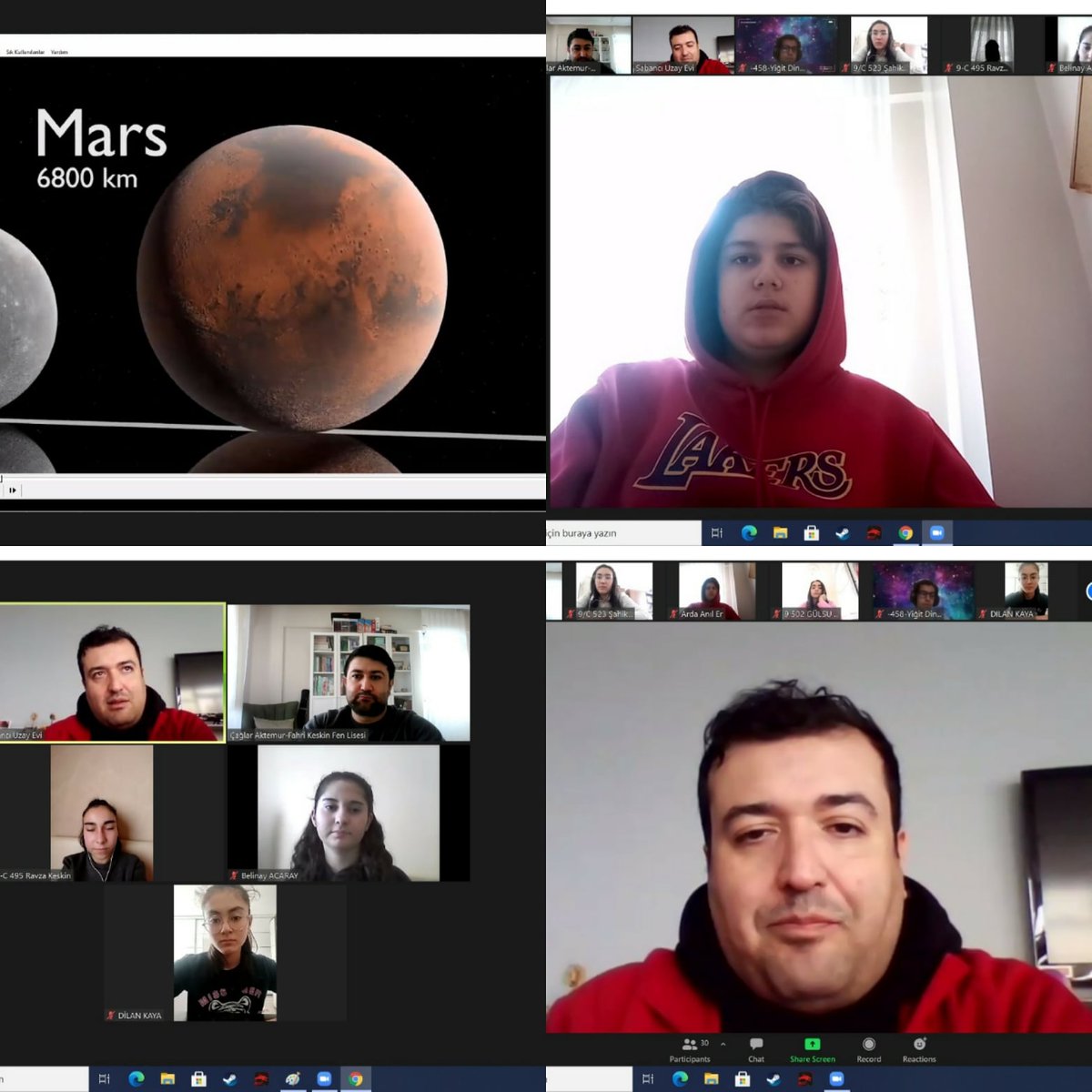 Sabancı Uzay Merkezi ile okulumuzda Seçmeli Astronomi dersini alan öğrencilerimizi buluşturduk. Programın hazırlanmasında özverili çalışmalarından dolayı Çağlar AKTEMUR hocamıza teşekkür ederiz. @aakinci26 <a href="/hkncrt1/">hkncrt</a> <a href="/EskisehirMem/">Eskişehir İl Milli Eğitim Müdürlüğü</a>