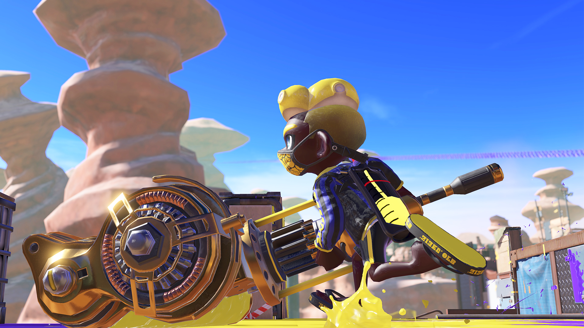 Nintendo Uk Vs Classic Main Weapons Will Return In Splatoon3 Although Their Appearance Seems Evolved To Suit The Splatlands Unique Culture The 96 Gal And Range Blaster Look Markedly Different
