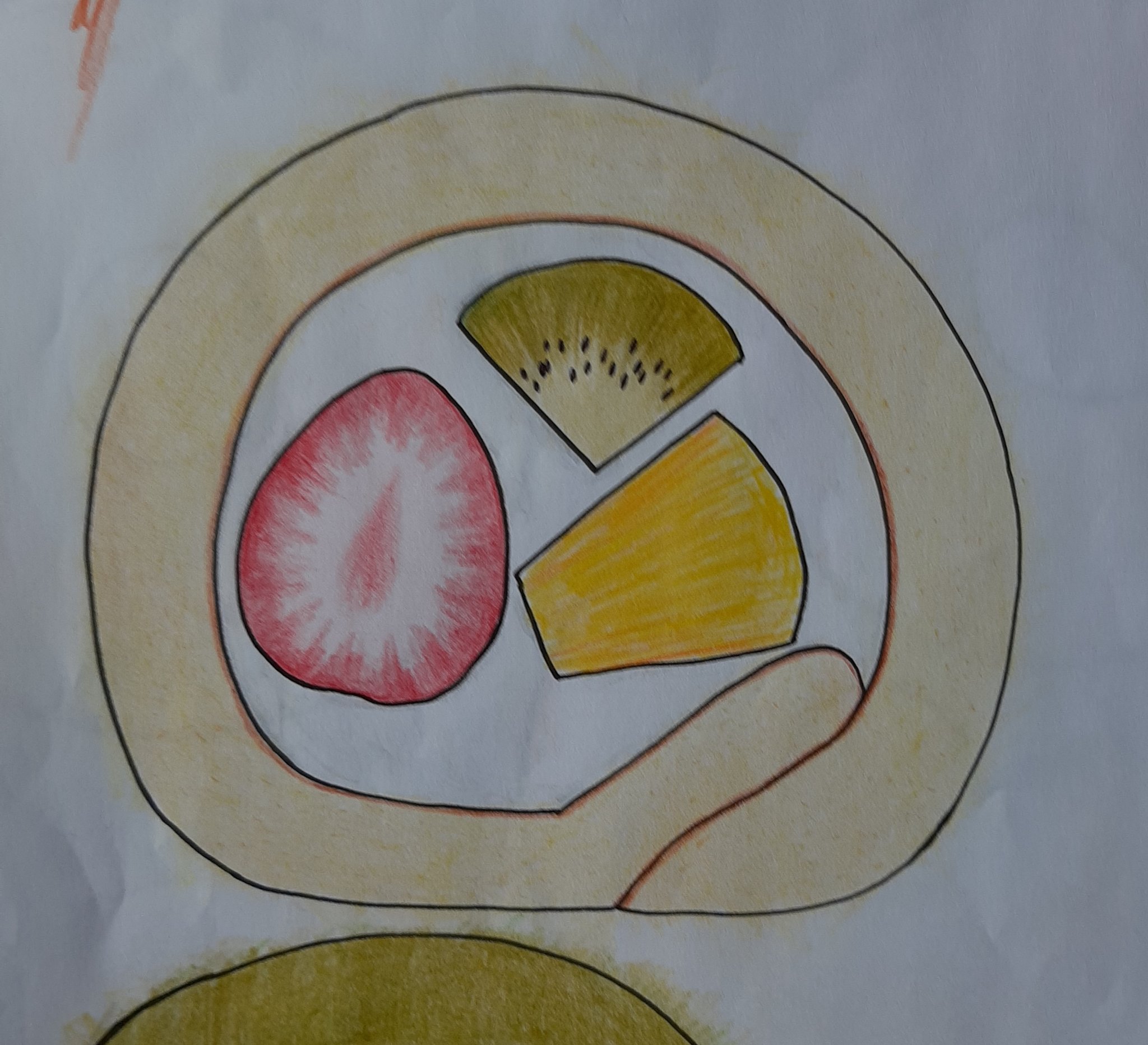 もちもちポテト スイーツのカタログを見ながらコピー用紙に描いた紅茶とロールケーキ コピー用紙 だから 水彩色鉛筆で筆を使った方は 紙が波打ってます 紅茶イラスト ロールケーキイラスト Pop作り 色鉛筆 T Co Othgjozu01 Twitter