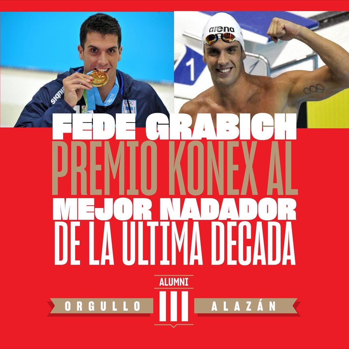 🇦🇹ORGULLO ALAZAN🇦🇹
<a href="/GrabichFederico/">Fede Grabich</a> <a href="/aadeporte/">Argentina Amateur Deporte</a> <a href="/CeNARD_/">CeNARD</a> #PremiosConex #Natacion