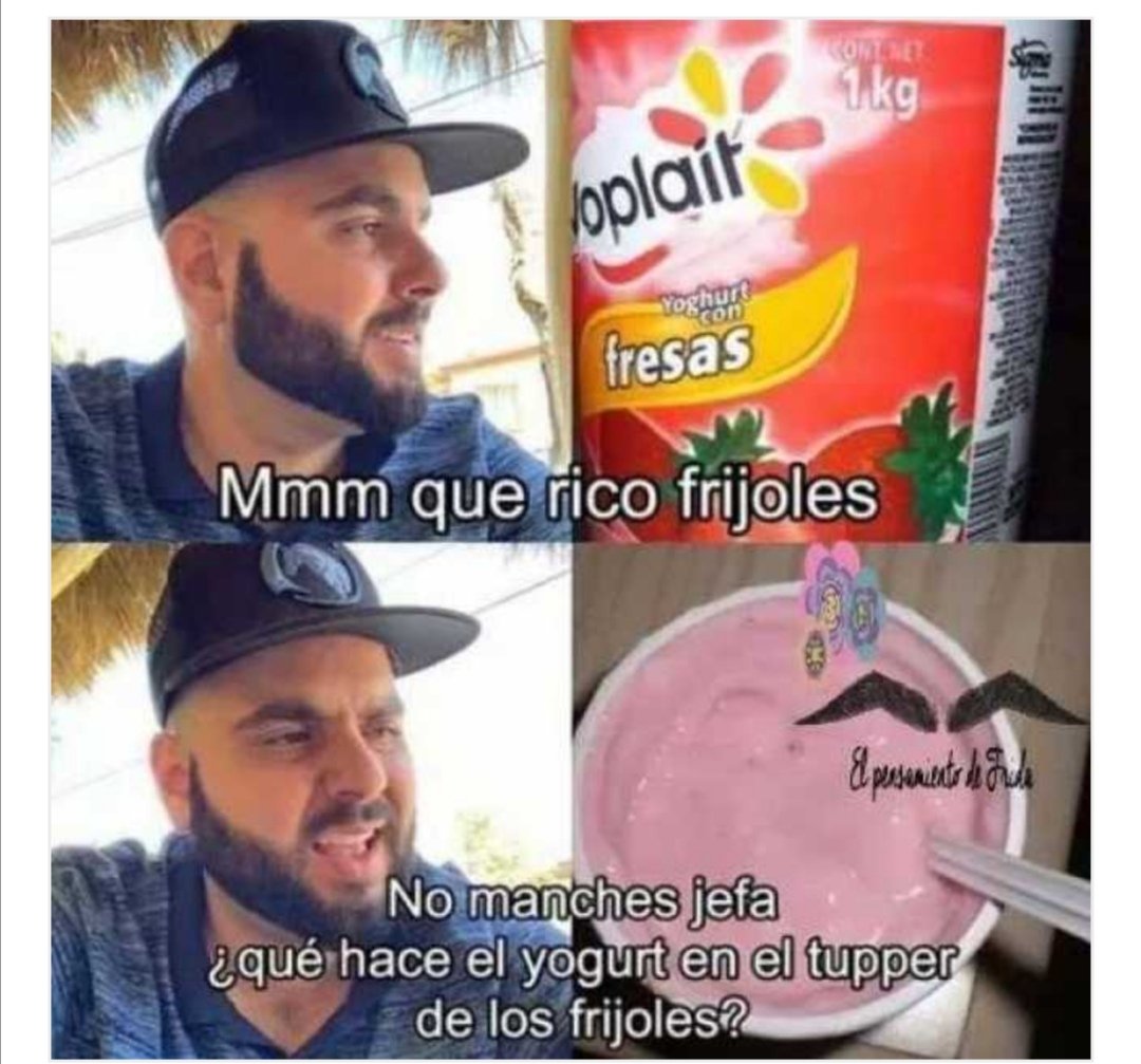 ClásicoDelMexicano Guardar Los Frijoles En Los Botes Del Yogurt  @yaparateoficial 😂😂😅, image size:1080x1007