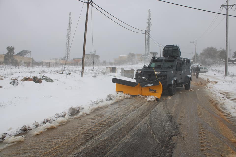 Meyer plows are used worldwide.  Here’s our V-plow keeping the roads clear in Jordan thanks to Meyer’s dealer in the Middle East, Arab International Corp.