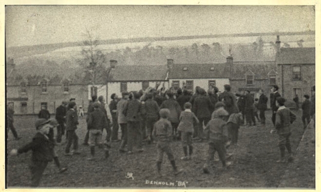 Throw back Thursday ~ Denholm Ba' way back in the day (sorry, no date) and Mondays Ba' is just ceremonial - no Ba' this year #staysafe #tbt