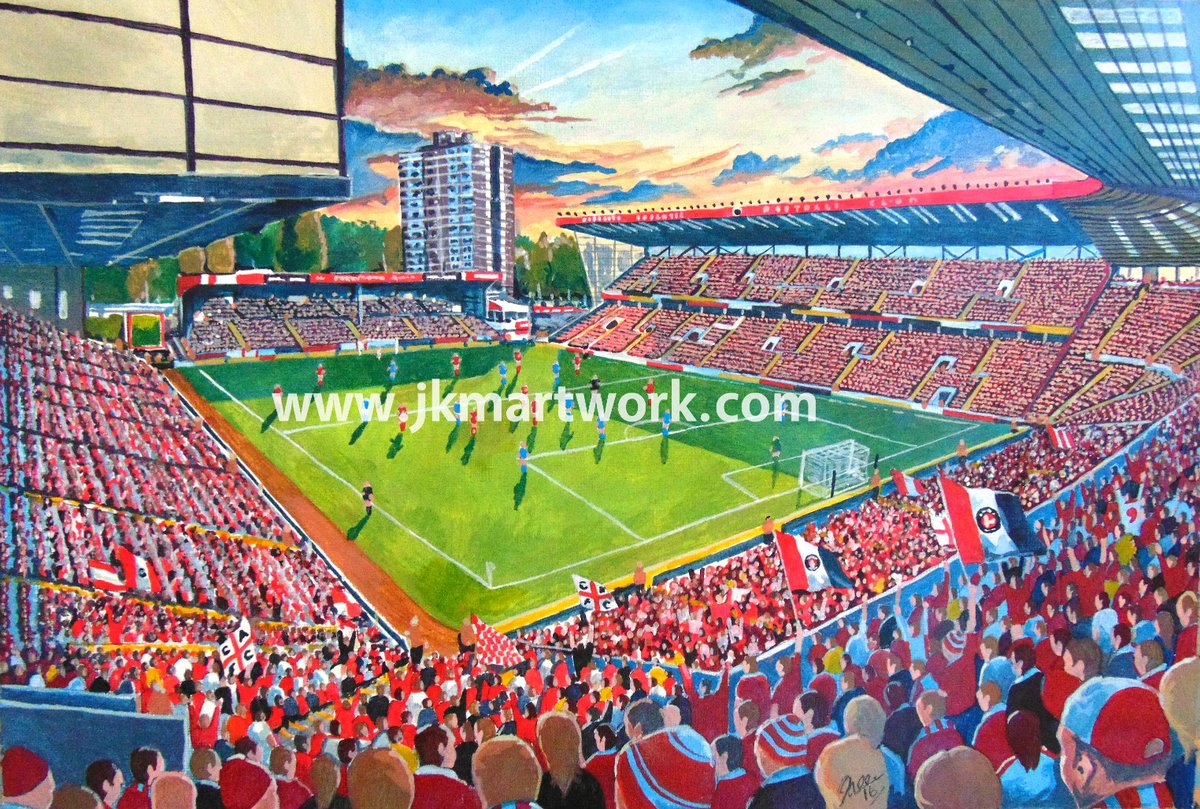 hey <a href="/CHARLTONAFCCHAT/">My Only Desire</a> painting ive done of #cafc #charlton #addicks #thevalley  .prints available now just £15 a3 size @ jkmartwork.com RT's appreciated