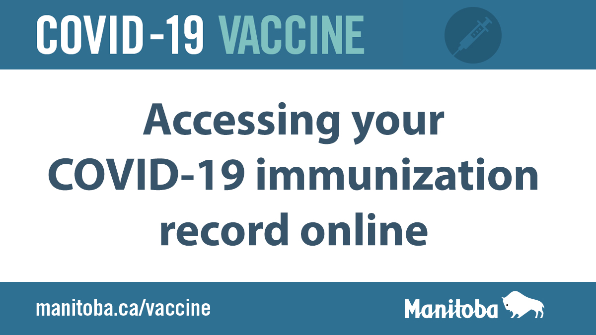 Manitoba Government On Twitter If You Were Eligible To Receive The Covid19 Vaccine You Can Now Access Your Covid19mb Immunization Record Online At Https T Co W6zaqoei1j Https T Co Hjmch7mhky