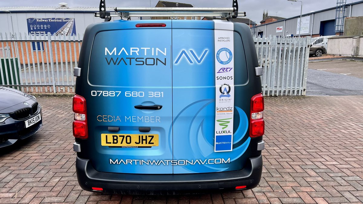 MartinWatsonAV's tweet image. So today I finally got my new electric van all wrapped up courtesy of the guys @ClydeWraps in Glasgow. 
One things for certain, you won’t miss me coming 😁😁😁