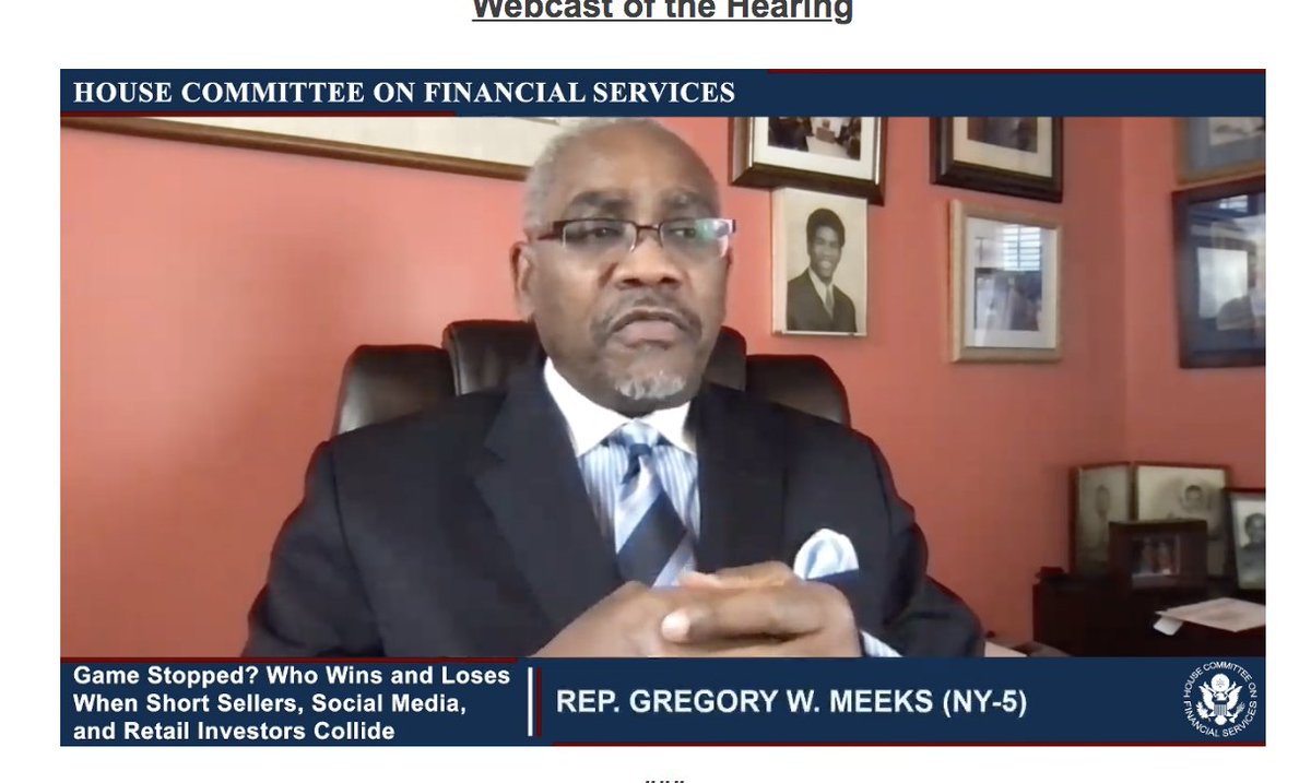 Great question from Rep.  @RepGregoryMeeks. Reminds us of the 2008 financial crisis brought about when the goal was to open up the mortgage market to more, but the innovation did not also include enough disclosure. 48/