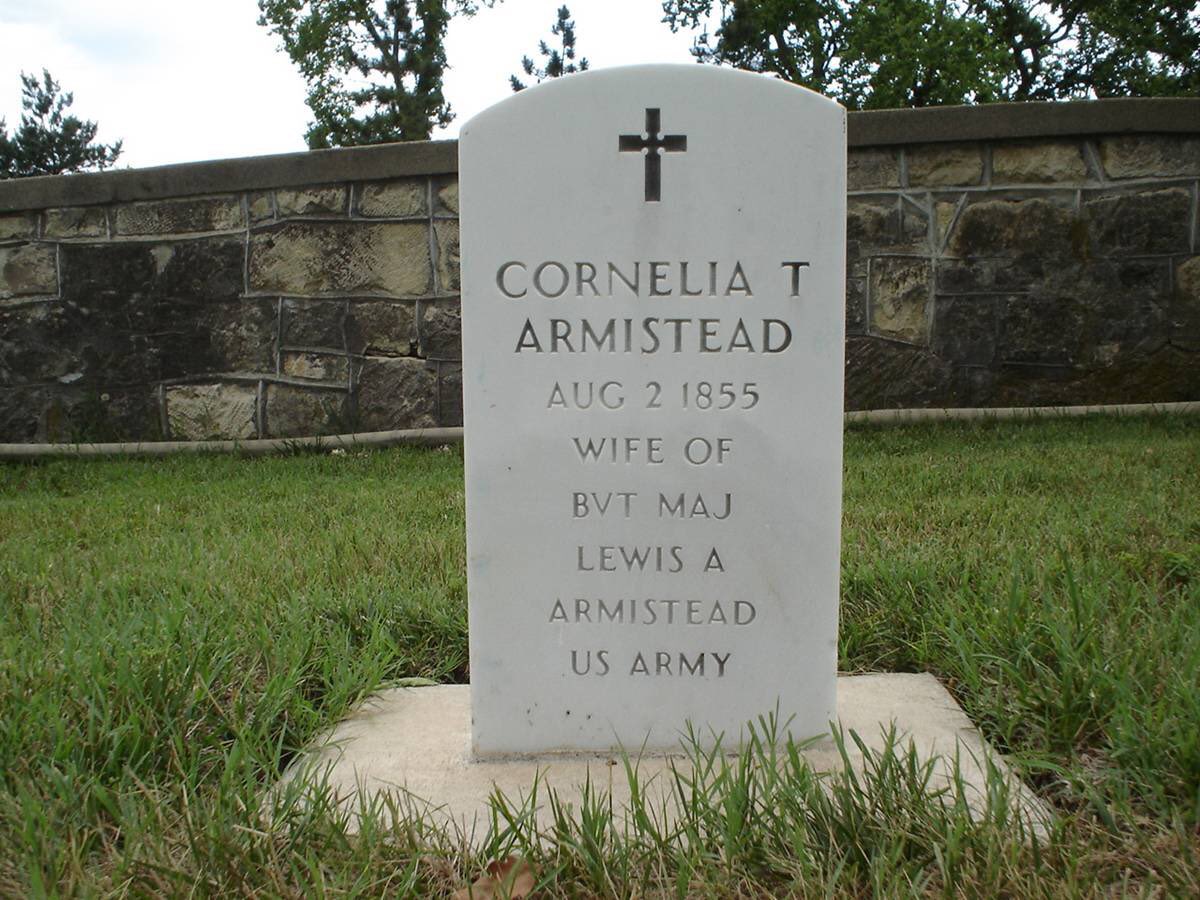 He remained in the Army, but suffered several personal tragedies. His first wife, Cecilia, and their daughter, Flora Lee, both died in 1850. He remarried, but his son from this marriage, Lewis B. Armistead, died as an infant, and his second wife, Cornelia, died a year later.