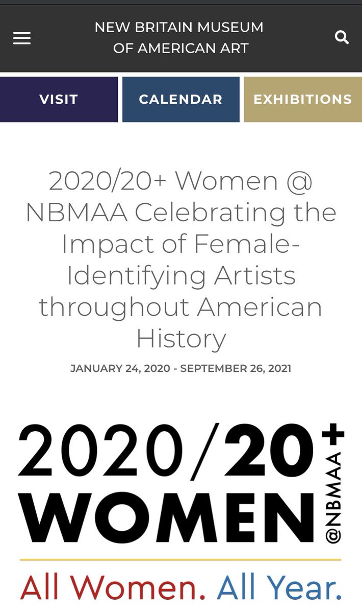 Eastern_WC's tweet photo. The New Britain Museum of American Art presents a year-long series exhibitions devoted exclusively to women artists worldwide. The exhibit strived to challenge underrepresentation and diversity in the art world. Artists featured include Kara Walker, Yoko Ono, and Carrie Mae Weems https://t.co/E3I0wlHfY6