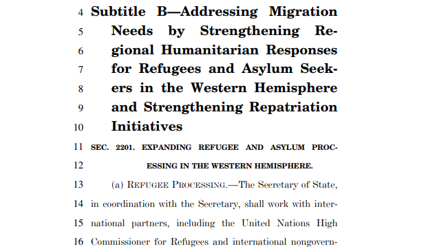 A couple of notes on the U.S. Citizenship Act, President Biden's immigration reform bill, as it relates to refugees and humanitarian relief. The legislation seeks to ramp up resettlement of refugees in the U.S. and beyond. 1/...