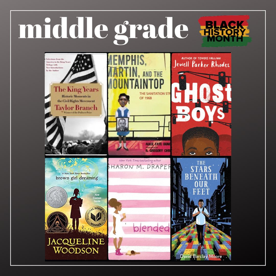 EPISDLibraries's tweet photo. February is Black History Month, but Black lives should be celebrated and remembered all year long. Here are some titles you can check out at your library! #episdreads #readelpaso https://t.co/E2iMxqQkcQ
