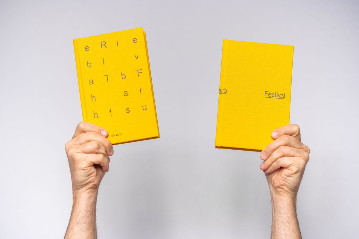 buddiesTO's tweet photo. With two variant covers, and interventions performed by hand across the set of 888 books, each copy of this year's #RhubarbTO performative publication is different than the last.

We've got 50 left at the theatre:
https://t.co/OK6Kq4YBtK

📙 design @MonnetDesign 
📷 @DahliaKatz https://t.co/ZCg1CPXlCd