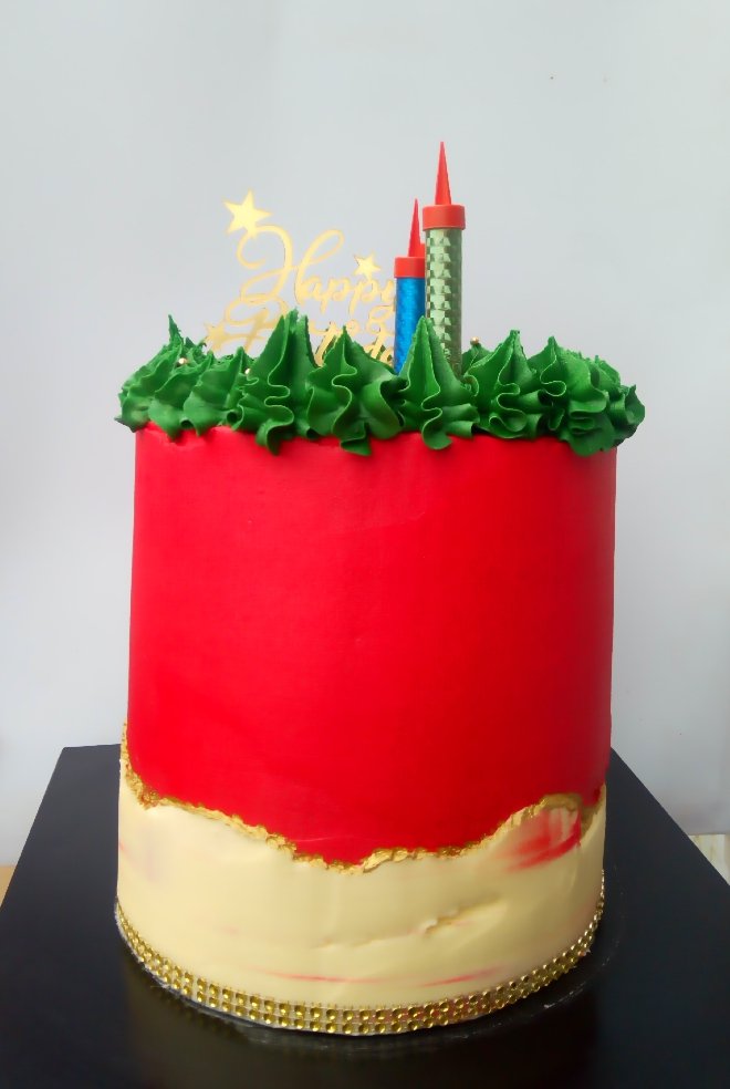 Mynfoods's tweet photo. Just like every other day, we bring out the best in our skill😋 8"inches layers of vanilla and red velvet cake sitting pretty. Location; Bashorun, Ibadan #Mynfoods #Myncakes @Harmony_twc https://t.co/5wbztGHacT