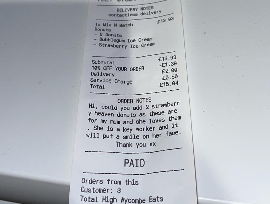 High Wycombe Eats HQ feeling the love with this order🥰placed with Desserts N Shakes
onelink.to/highwycombeats
Order local, Eat local &amp; Support local...maybe we need to add Share Local😍
#makesomeonesmile #KeyWorkers #highwycombeeats #desserttime #highwycombe #buckinghamshire