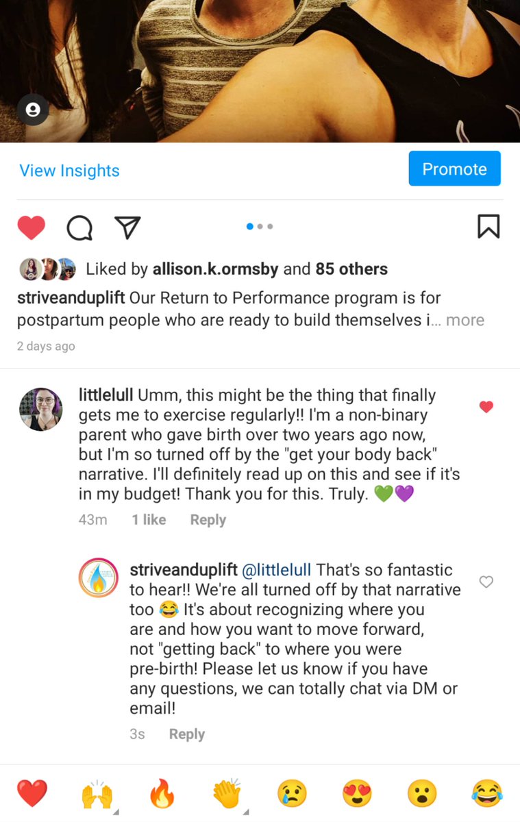 striveanduplift's tweet photo. And this, folx, is why we do it. So happy to be reaching new people with programs we really care about!! 🥰 #ReturnToPerformance https://t.co/sYUeBJYV2h https://t.co/GfDMHJ1cle