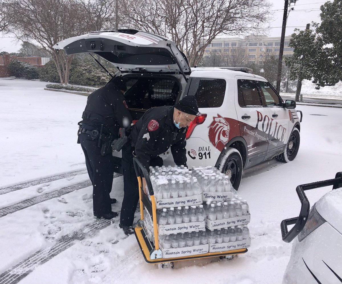 Neither snow nor rain nor heat nor gloom of night the men and women of TUPD are here to serve!