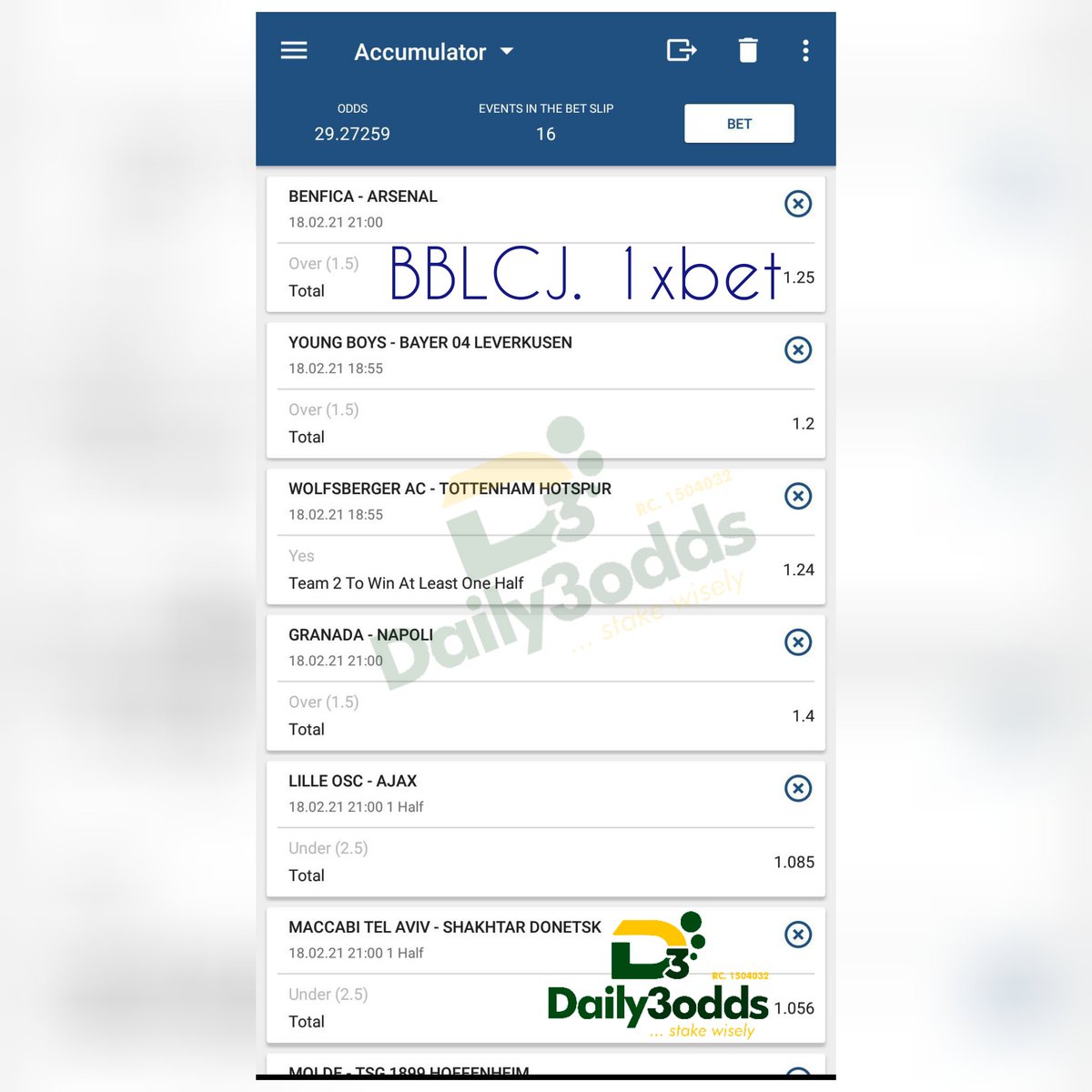 azamanny123's tweet image. BBLCJ.1xbet... 29odds/16games... All of Europa 😘
... #Daily3odds @daily3odds

Please RT 🔃 for others.
I didn't sy give me money or did I 🤷‍♂️