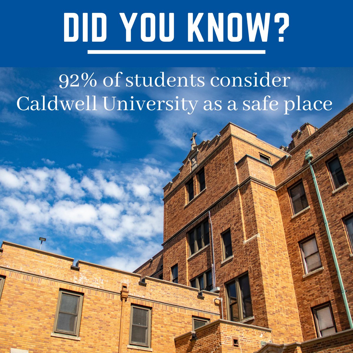 Caldwell University IR (@caldwell_ir) on Twitter photo The safety of the Caldwell University physical campus consistently ranks high in student surveys! <a href="/CaldwellUniv/">Caldwell University</a> #education #HigherEducation #college #collegelife #CollegeStudent The safety of the Caldwell University physical campus consistently ranks high in student surveys! <a href="/CaldwellUniv/">Caldwell University</a> #education #HigherEducation #college #collegelife #CollegeStudent