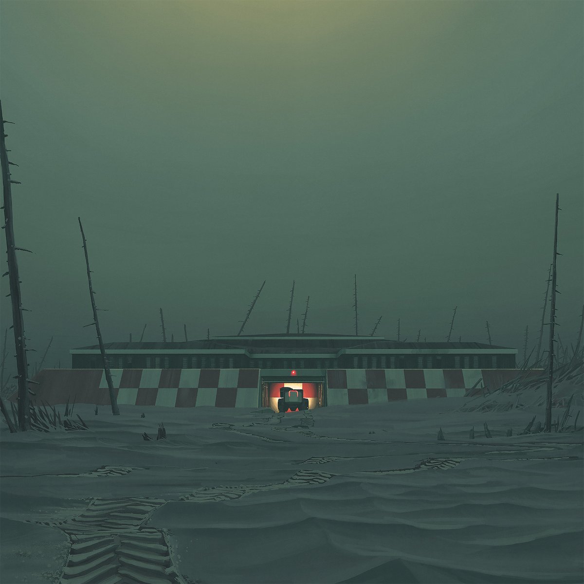 A thread on  @simonstalenhag's The Labyrinth, released via Kickstarter last year. Simon's art is so widely shared, yet the narrative aspect of his work is often overlooked. I wanted to do a little to correct that, because Labyrinth feels so timely and worthy of discussion.