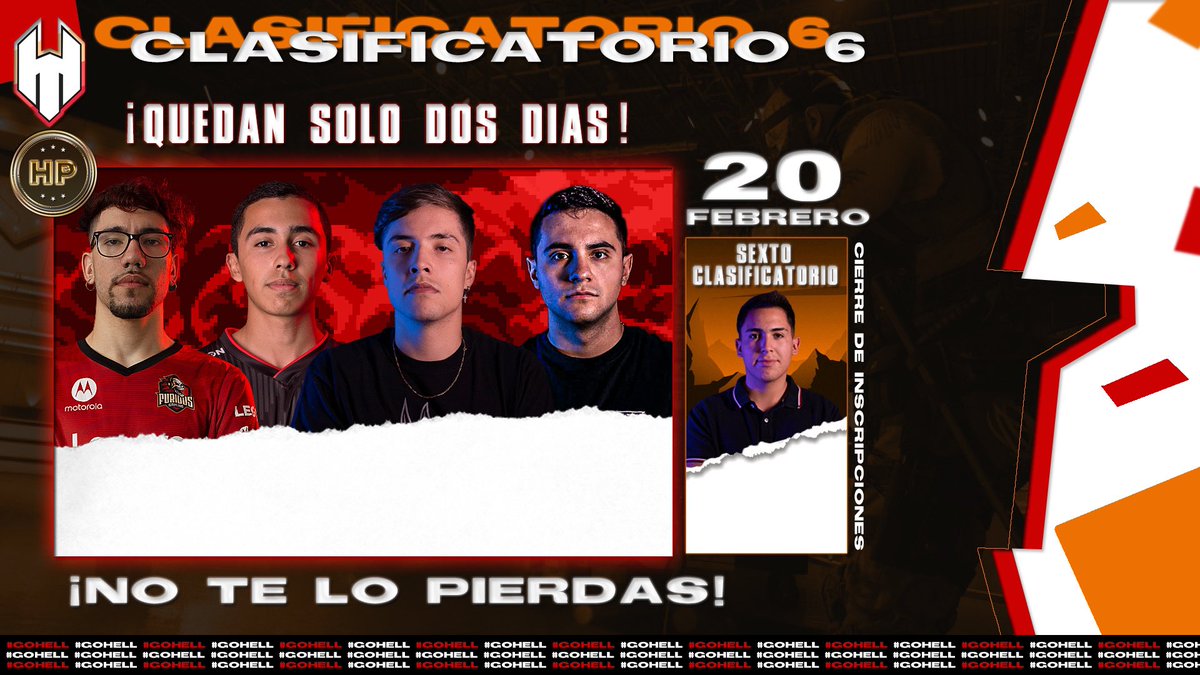 Ultimo clasificatorio, no te pierdas la ultima oportunidad de sumar puntos y clasificar a la fase de grupos, los esperamos!
#GoH3LL
#CallOfDutyBlackOpsColdWar