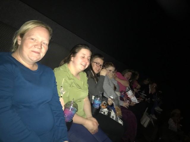 Team building at the cinema we love a good scary film! roll on more cinema trips!!#ThumbsUpForEarlyYears