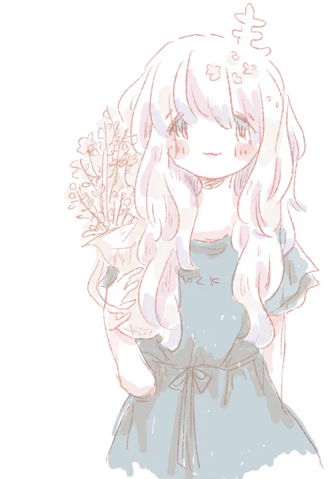iPadの擬人化のもずくです
描いてくれたらとてもうれしい☺️ 