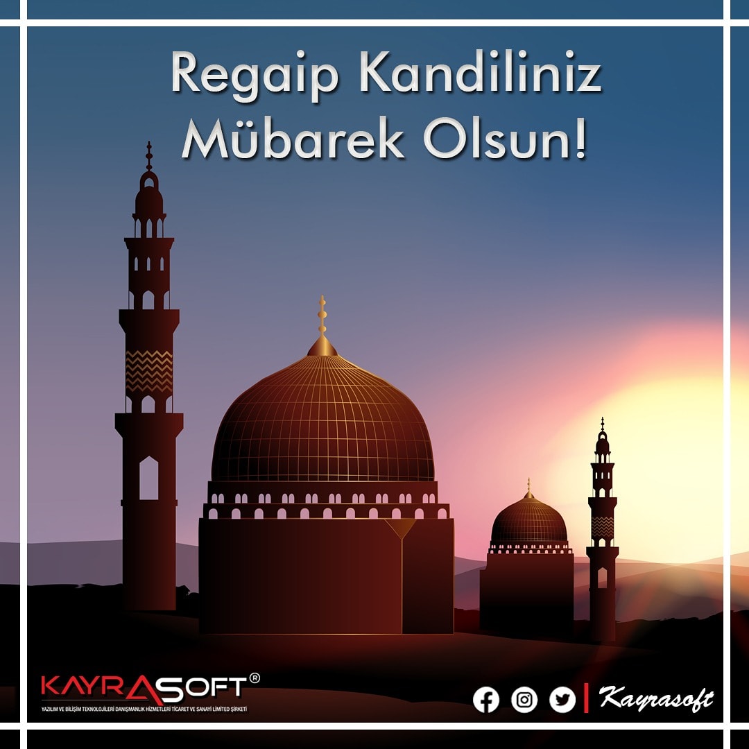 kayrasoft's tweet photo. #RegaipKandilinizMübarekOlsun 
Tüm İslâm aleminin Regaip Kandili mübarek olsun!
●●●●●●●●●●●●●
#turkey #muslim #webtasarım #webdesign #webdeveloper #webdevelopment #website #grafiktasarım #seo #sosyalmedyayönetimi
#graphicdesign #socialmedia #socialmediamanagement https://t.co/YupfjD3xGO