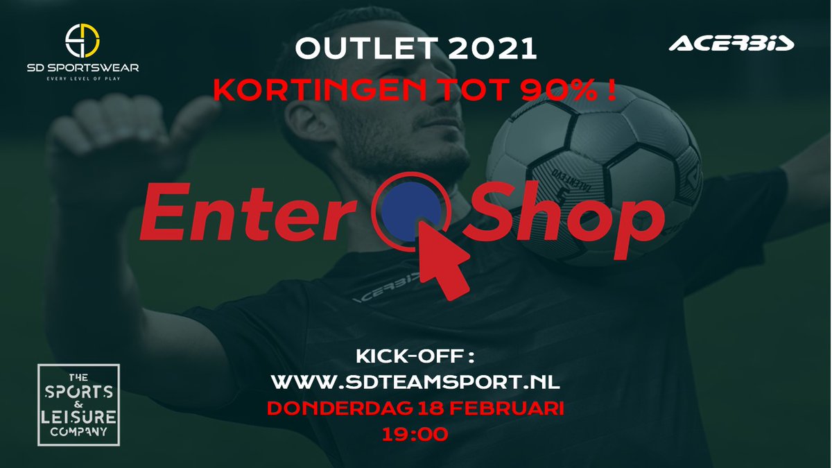 Nog even en dan start de ACERBIS 2021 online outlet op onze webshop sdteamsport.nl.
De speciale categorie is ook terug te vinden in de navigatiebalk of door op de afbeelding in de shop te klikken.
Tevens is deze ook te benaderen via de link :
sdteamsport.nl/index.php?rout…